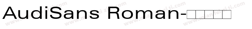 AudiSans Roman字体转换